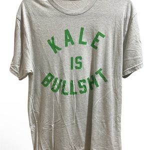 Farmers market head turner Light Gray T-Shirt with Bold Green Text